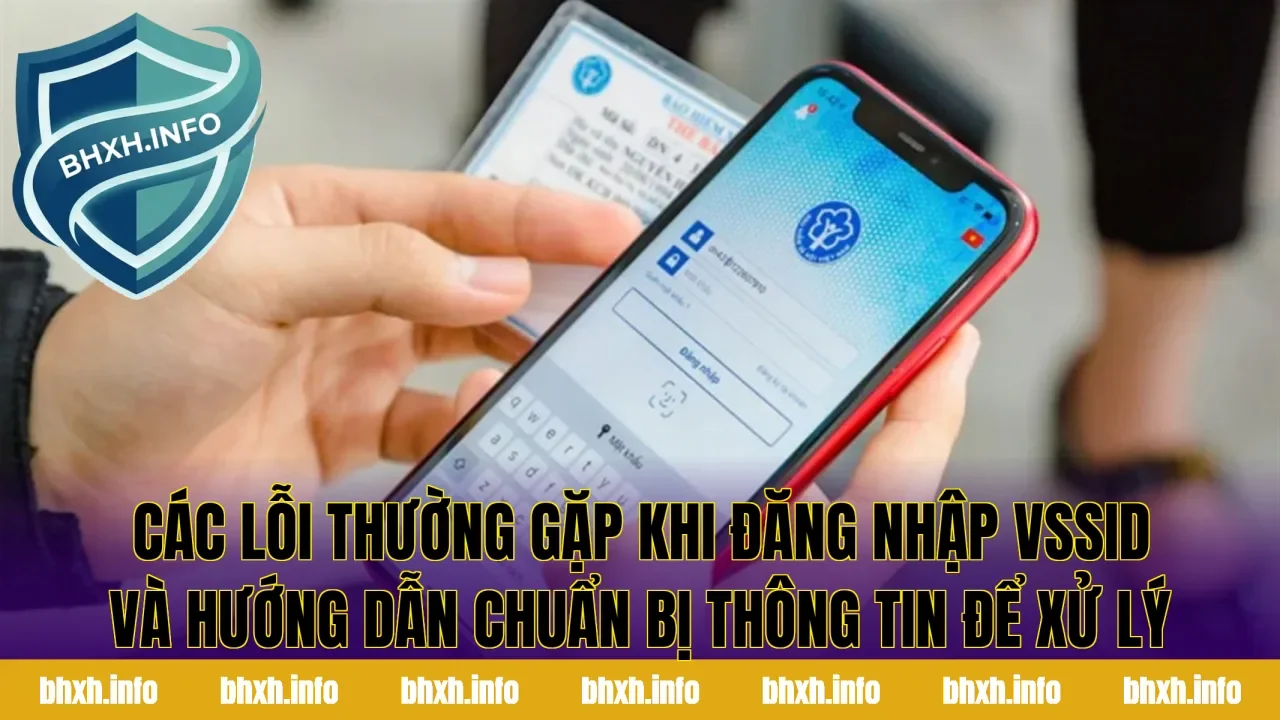 Các lỗi thường gặp khi đăng nhập VssID và hướng dẫn chuẩn bị thông tin để xử lý