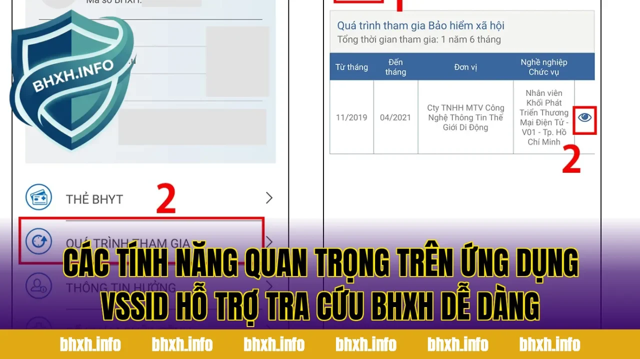 Các tính năng quan trọng trên ứng dụng VssID hỗ trợ tra cứu BHXH dễ dàng
