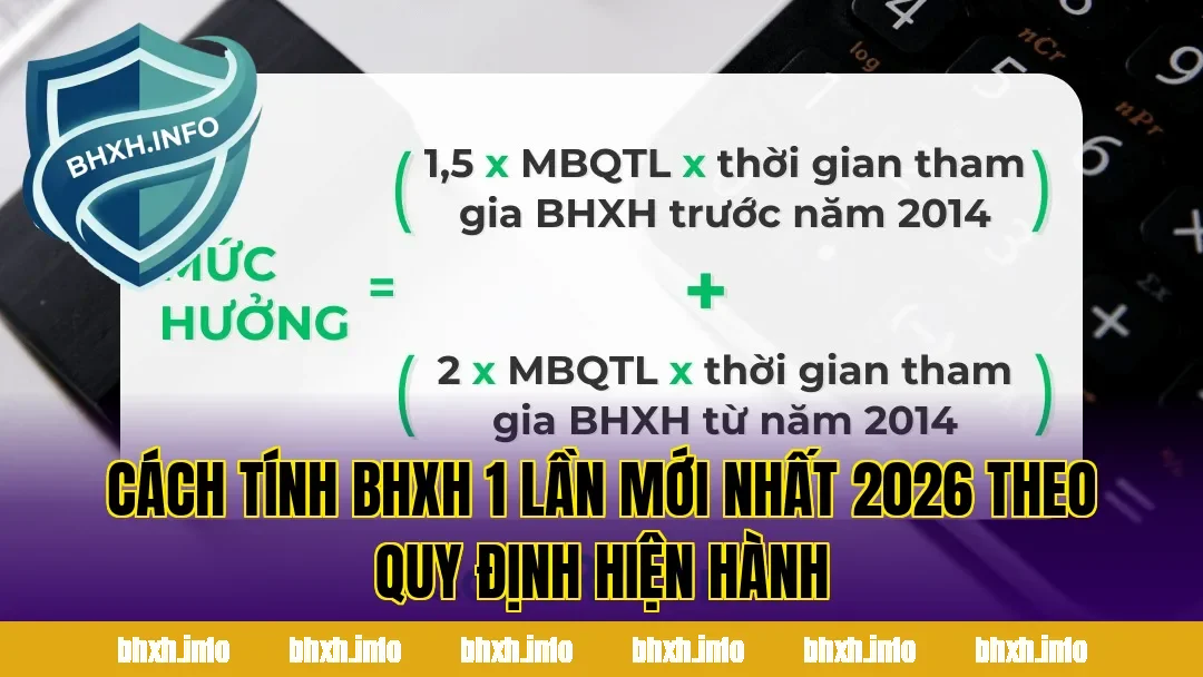 Cách Tính BHXH 1 Lần Mới Nhất 2026 Theo Quy Định Hiện Hành