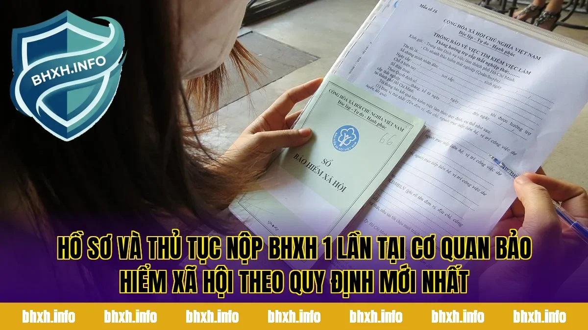 Hồ sơ và thủ tục nộp BHXH 1 lần tại cơ quan bảo hiểm xã hội theo quy định mới nhất