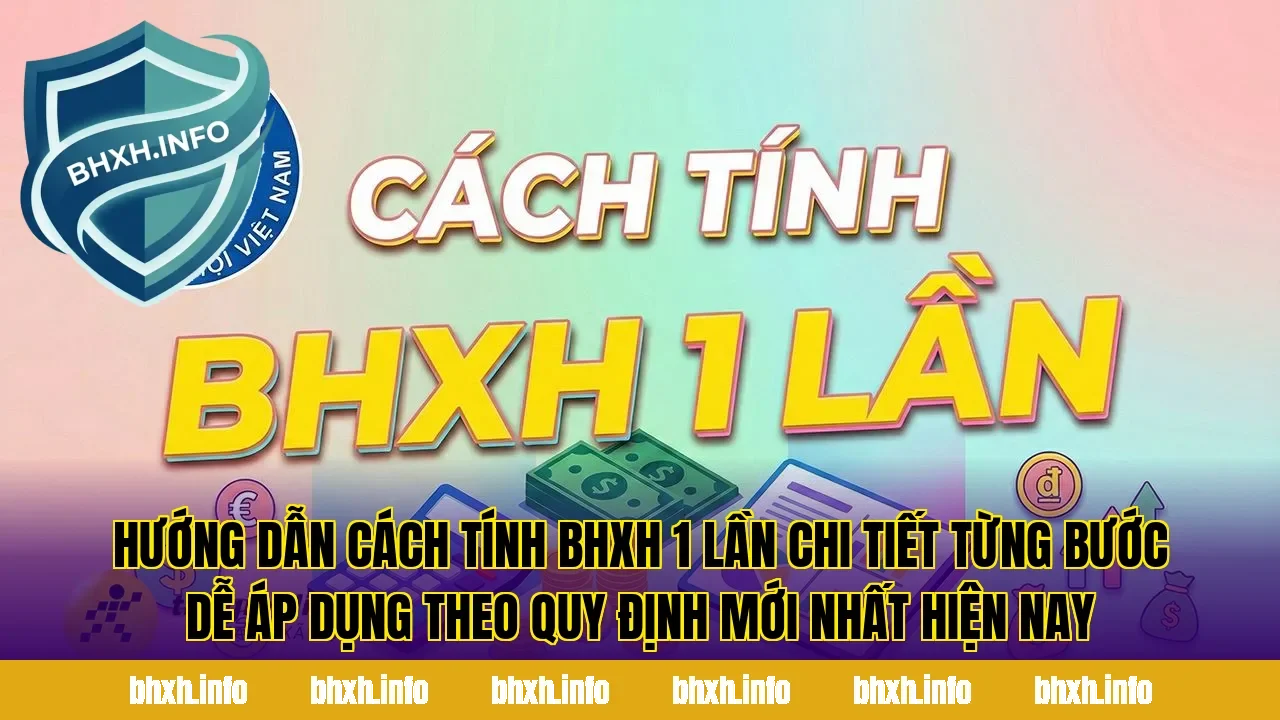 Hướng dẫn cách tính BHXH 1 lần chi tiết từng bước dễ áp dụng theo quy định mới nhất hiện nay