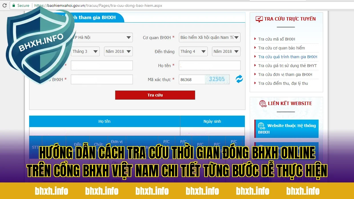 Hướng dẫn cách tra cứu thời gian đóng BHXH online trên cổng BHXH Việt Nam chi tiết từng bước dễ thực hiện