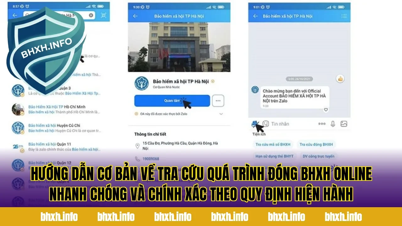 Hướng dẫn cơ bản về tra cứu quá trình đóng BHXH online nhanh chóng và chính xác theo quy định hiện hành