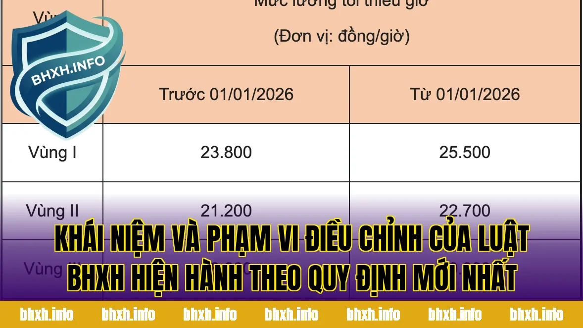 Khái niệm và phạm vi điều chỉnh của luật BHXH hiện hành theo quy định mới nhất