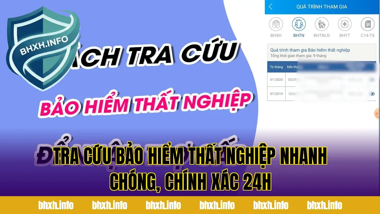 Tra Cứu Bảo Hiểm Thất Nghiệp Nhanh Chóng, Chính Xác 24H