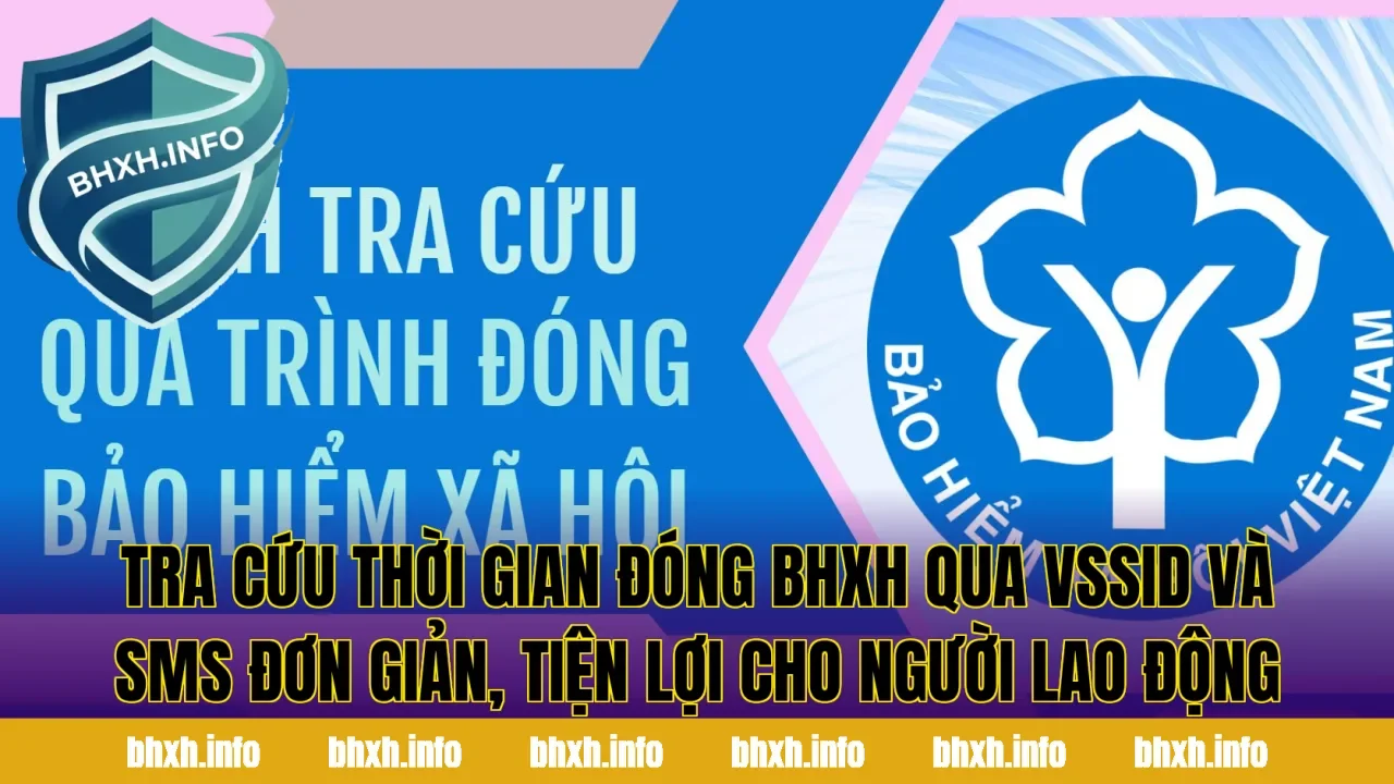 Tra cứu thời gian đóng BHXH qua VssID và SMS đơn giản, tiện lợi cho người lao động