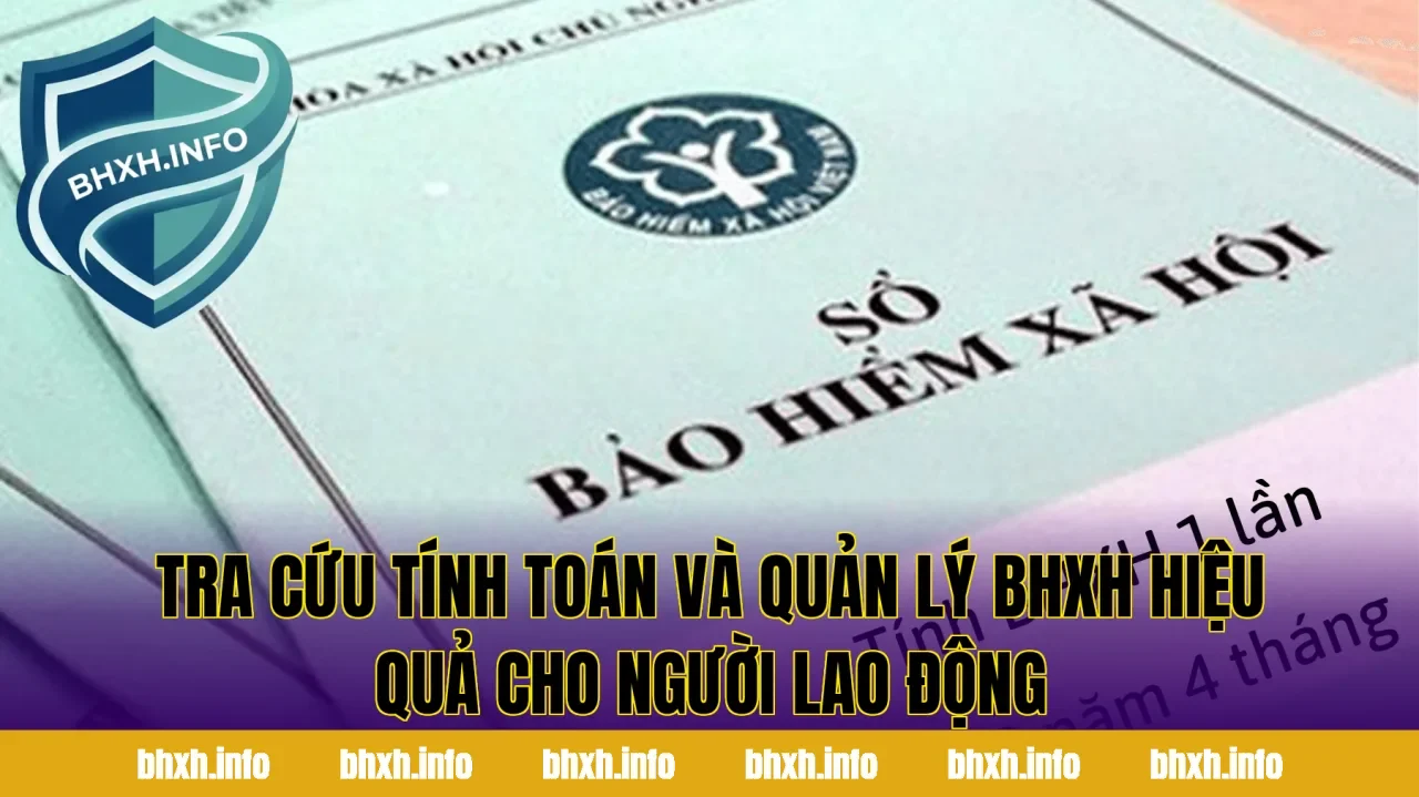Tra cứu tính toán và quản lý BHXH hiệu quả cho người lao động
